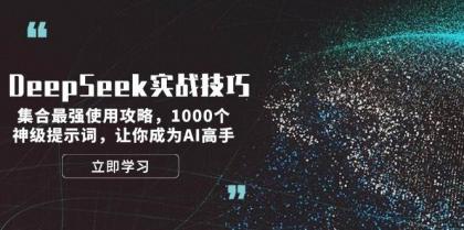 DeepSeek实战技巧：集合最强使用攻略，1000个神级提示词，让你成为AI高手-颜夕资源网-第15张图片