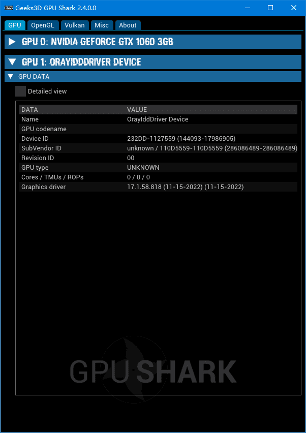 GPU Shark 显卡GPU监视工具 v2.7.0.0 绿色版-颜夕资源网-第15张图片 GPU Shark 显卡GPU监视工具 v2.7.0.0 绿色版-颜夕资源网-第15张图片