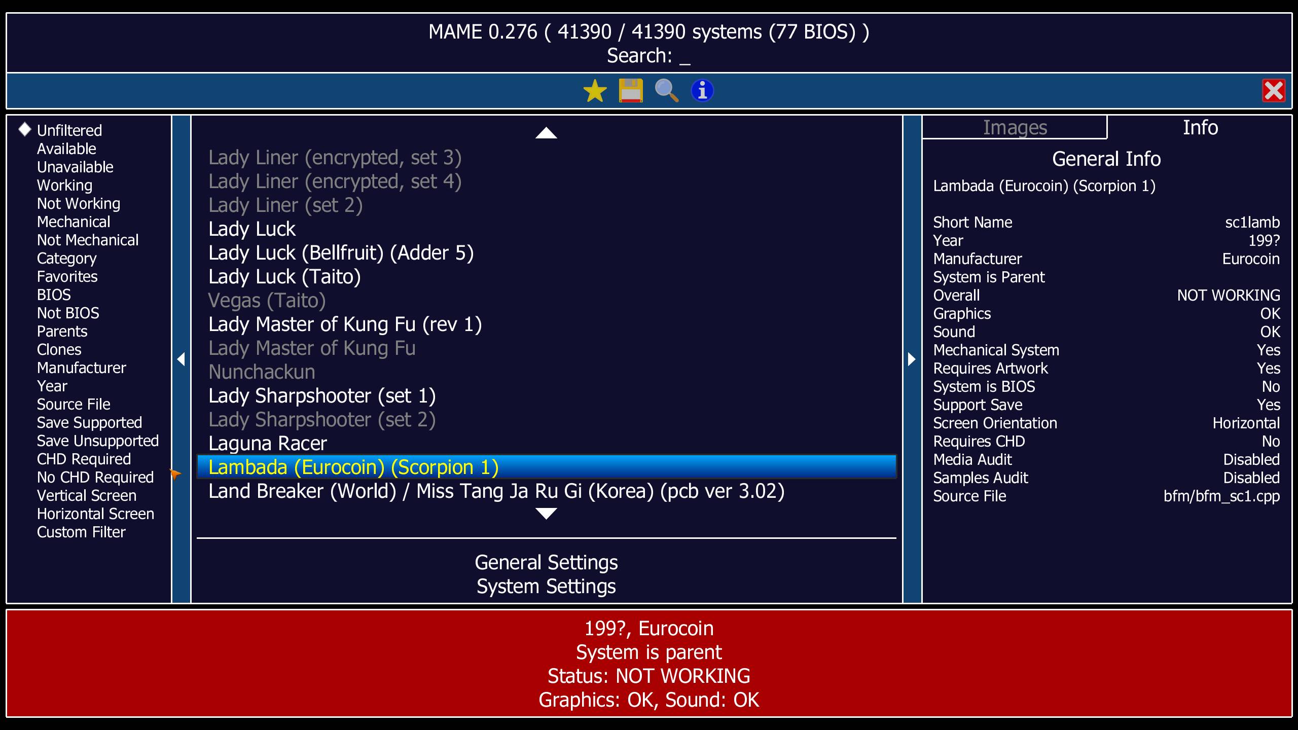 MAME 街机游戏模拟器 v0.276 中文绿色版-颜夕资源网-第15张图片