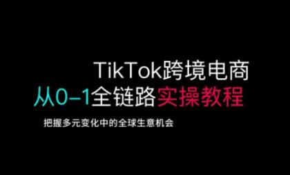 TikTok跨境电子商务从0-1全链路营销多方位实际操作实例教程，掌握多元化发展中全球买卖机遇-颜夕资源网-第15张图片