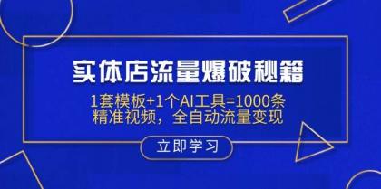 实体店流量爆破秘籍:1套模板+1个AI工具=1000条精准视频,全自动流量变现-颜夕资源网-第15张图片 实体店流量爆破秘籍:1套模板+1个AI工具=1000条精准视频,全自动流量变现-颜夕资源网-第15张图片