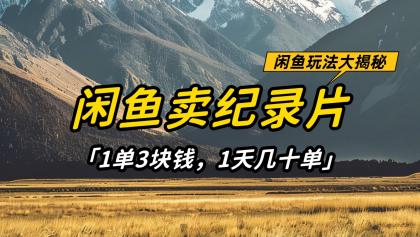 闲鱼卖纪录片,简单又赚钱的小项目,1单3块钱 1天几十单-颜夕资源网-第15张图片 闲鱼卖纪录片,简单又赚钱的小项目,1单3块钱 1天几十单-颜夕资源网-第15张图片
