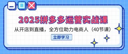 2025拼多多运营实战课，从开店到直播，全方位助力电商人（40节课）-颜夕资源网-第15张图片