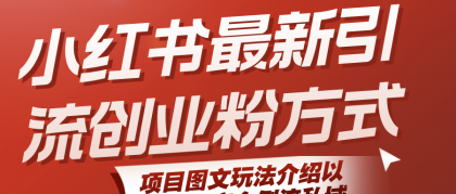 小红书最新引流创业粉方式，项目图文玩法介绍以及如何安全倒流私域-颜夕资源网-第15张图片
