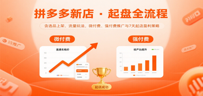 拼多多新店起盘全流程，含选品上架、流量玩法，微付费、强付费推广与7天起店盈利策略-颜夕资源网-第15张图片