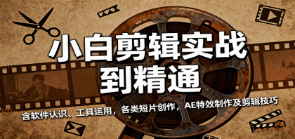 小白剪辑实战到精通，含软件认识、工具运用，各类短片创作，AE特效制作及剪辑技巧-颜夕资源网-第15张图片