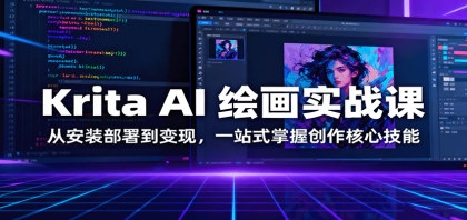 Krita AI 绘画实战课：从安装部署到变现，一站式掌握创作核心技能-颜夕资源网-第15张图片