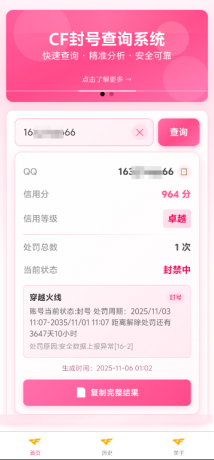 CF封号查询助手V1.0-颜夕资源网-第15张图片