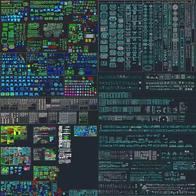 装修公司专用cad图库大全素材图库-颜夕资源网-第15张图片