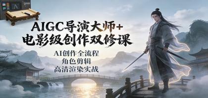 AIGC导演大师+电影级创作双修课:AI创作全流程、角色剪辑、高清渲染实战-颜夕资源网-第15张图片 AIGC导演大师+电影级创作双修课:AI创作全流程、角色剪辑、高清渲染实战-颜夕资源网-第15张图片