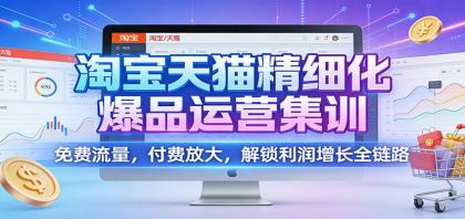 淘宝天猫精细化爆品运营集训：免费流量，付费放大，解锁利润增长全链路-颜夕资源网-第15张图片