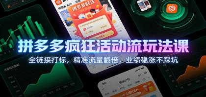拼多多疯狂活动流玩法课：全链接打标，精准流量翻倍，业绩稳涨不踩坑-颜夕资源网-第15张图片