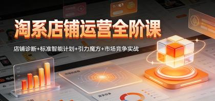 淘系店铺运营全阶课：店铺诊断+标准智能计划+引力魔方+市场竞争实战-颜夕资源网-第15张图片