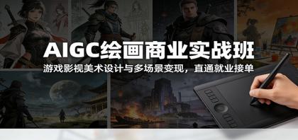 AIGC绘画商业实战班：游戏影视美术设计与多场景变现，直通就业接单-颜夕资源网-第15张图片