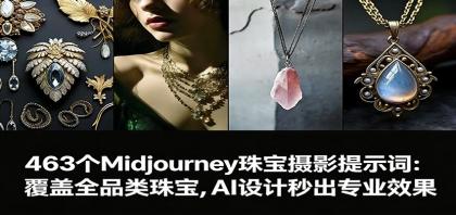 463个Midjourney珠宝摄影提示词:覆盖全品类珠宝,AI设计秒出专业效果-颜夕资源网-第15张图片 463个Midjourney珠宝摄影提示词:覆盖全品类珠宝,AI设计秒出专业效果